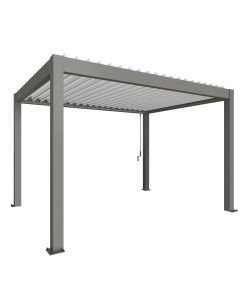 Biohort Pergola in Metallo Grigio Quarzo/Bianco 404,5x312 cm