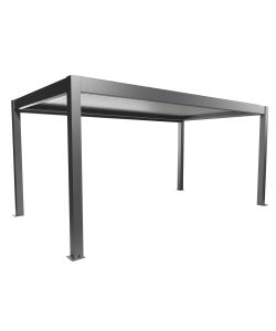 Biohort Pergola in Metallo Grigio Quarzo/Bianco 552,5x312x264 cm