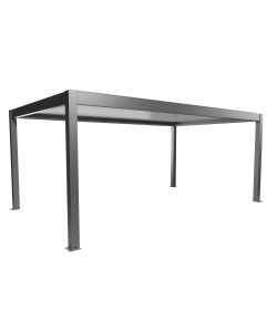 Biohort Pergola Moderna Metallo Grigio Quarzo/Bianco 608x367,5 cm