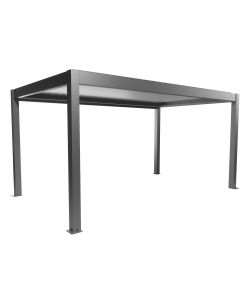 Biohort Pergola Metallo Grigio Quarzo/Argento 5,16x3,12m con Lamelle Sandwich