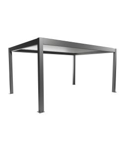 Biohort Pergola moderna in metallo grigio quarzo/argento 5,16x3,68m