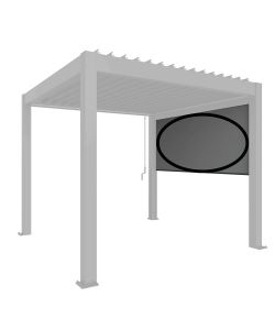 Biohort Tenda da Sole Elettrica 3,27x2,35 m Grigio Scuro per Pergola