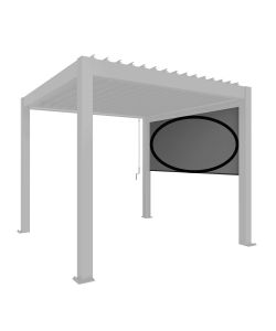 Biohort Tenda da Sole Elettrica Grigio Scuro per Pergola 364 x 235 cm