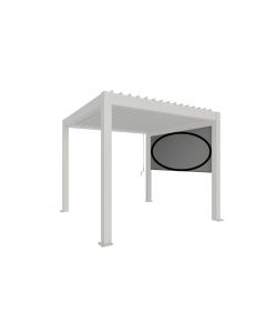 BIOHORT Tenda Parasole ZIP Grigio 272x235 cm per Pergola con Protezione UV