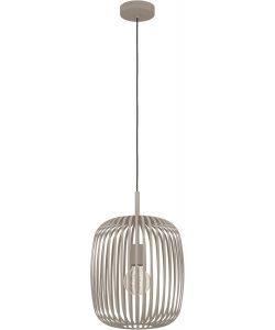 Eglo lampada a sospensione Romazzina sabbia 1xE27 40W d.32.5cm H110cm