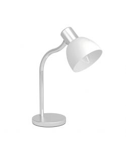 Eglo Lampada da Tavolo Macere Nichel Bianco E14 22x12x34 cm 25W