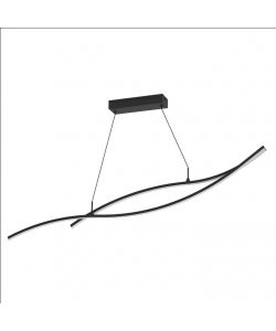 Eglo Sospensione LED Grisolia 20W 4000K 2500LM Nero 140x7x120 cm