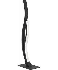 Eglo Lampada da tavolo LED 12W nera H 45,5 cm design moderno curvo