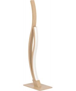 Eglo Lampada da Tavolo LED 12W Curva Marrone Effetto Legno 45,5 cm