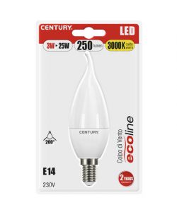 Lampada classica led ecoline c. vento 3W