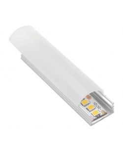 Profilo Alluminio LED Cover Opale 11mm x 2m - Illuminazione Lineare