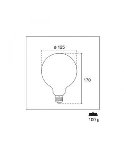 CENTURY ITALIA Lampadina LED Incanto Saten Globo E27 11W 3000K 1521lm