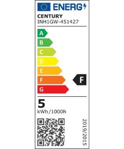 CENTURY ITALIA Lampadina LED E14 sfera trasparente 4,5W 470lm 2700K