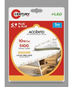 CENTURY ITALIA Strip LED Accento 5m 10W 3000K IP20 120 LED/m