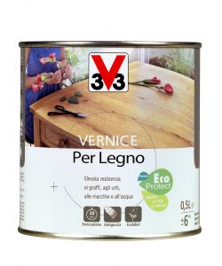 Vernice Per Legno 500 ml Noce Rustico