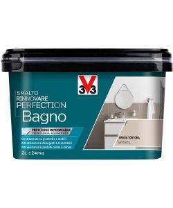 Smalto Perfection bagno grigio tortora satinato 2L