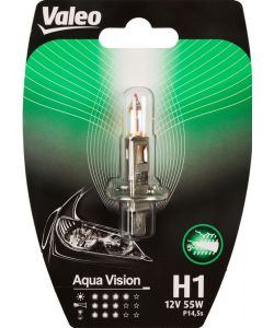 H1 lampada auto 12V 55W Aqua Vision attacco P14,5s