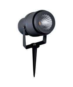 Faretto LED da Giardino 12W con Picchetto Colore Grigio Luce Verde IP65