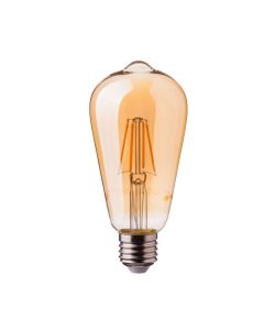 Lampadina LED E27 4W ST64 Filamento Ambrato 2200K