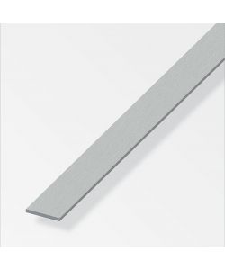 Barra Piatta Alluminio 25X2 Inox Spazzolato 1Metro