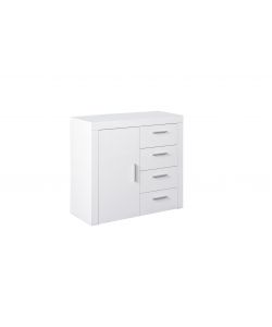 CREDENZA BIANCO 1 ANTA 4 CASS L94XP40XH86