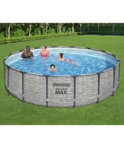 Bestway Piscina Power Steel Rotonda 488x122 cm