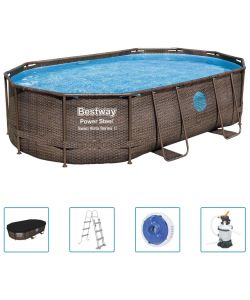 Bestway Set Piscina Power Steel 488x305x107 cm