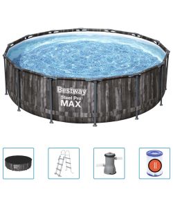 Bestway Set Piscina Steel Pro MAX Rotonda 427x107 cm