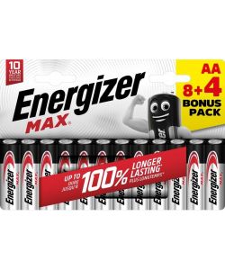 Energizer Batterie 8+4 ministilo AA Max 1,5V