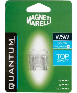 Magneti Marelli W5W coppia lampadine auto vetro 12V 5W attacco W2,1X9,5d