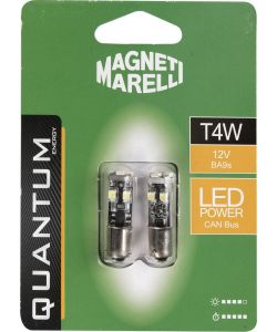 Magneti Marelli T4W coppia di lampadine auto LED 8SMD 12V attacco BA9S