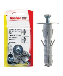 Fischer Tasselli a espansione SB 12/2 K con gancio medio (4 Pz.)