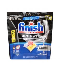 Finish Ultimate Limone Pastiglie Lavastoviglie 25 lavaggi 322,5g