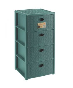 Cassettiera P.4 Elegance Green 40X40 H 80 Stefanplast