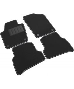 Set 4 Tappetini auto Seat Ibiza 6J dal 2008-2017 , Skoda Fabia Moquette Neri antiscivolo Sprint04003