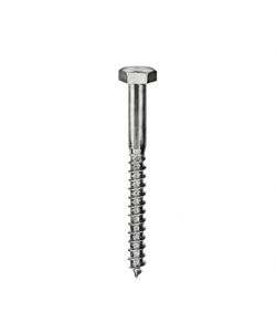 Tirafondi DIN 571 Inox A2 - 8 x 60 - 4 pz.