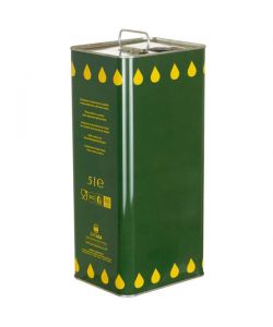 Lattina per olio da 1 l verde