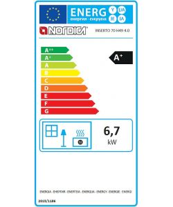 Inserto Caminetto a Legna 70 4.0 Ventilato Nordica