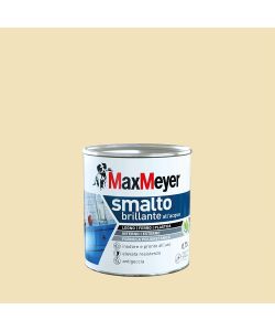 MaxMeyer Smalto Brillante all'acqua Poliuretanico Bianco Panna 0,75 l