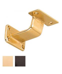 Supporto Corrimano Quadro Attacco Piano Ottone Bronzato