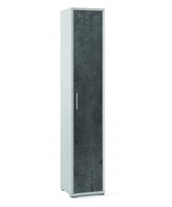 Colonna 1 Anta H199 L38 Kit Ossido Bianco Ossido Nero 199X39X41 Cm