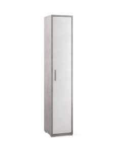 Mobile colonna 1 anta 199 x 39 x 41 cm Cemento-Ossido Bianco