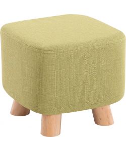 Pouf Sgabello in Tessuto Verde