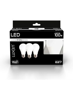 Set 3 lampade Luce Calda LED