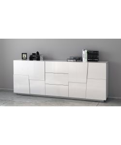 Credenza Pongo Sideboard 220 Bianco Laccato