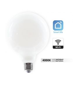 Lampadina globo Led G125 FR SM WIFI E27 75W 4000K