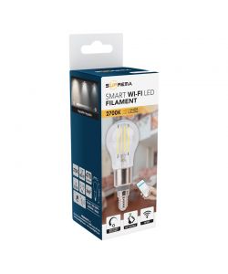 Lampadina mini sfera led p45 filam sm wifi 75w 2700k dim