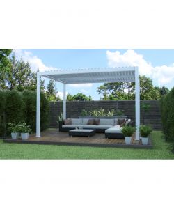 Pergola bioclimatica Calicantus 4x4x h 2,5 mt Bianca