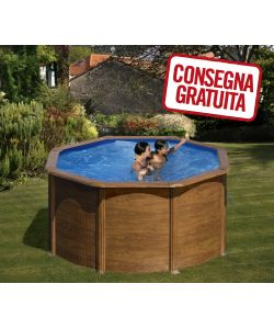 Piscina Tonda Legno  240 x 120 h cm