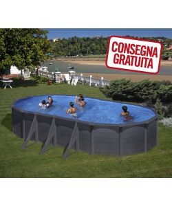 Piscina Ovale Grafite730 x 375 x 132 h cm